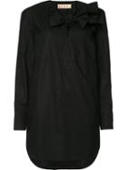 Marni - Bow Detail Shirt Dress - Women - Cotton - 38, Black, Cotton