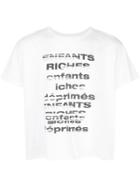 Enfants Riches Déprimés Tv Static Logo-print T-shirt - White