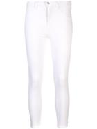 L'agence Cropped Skinny Jeans - White