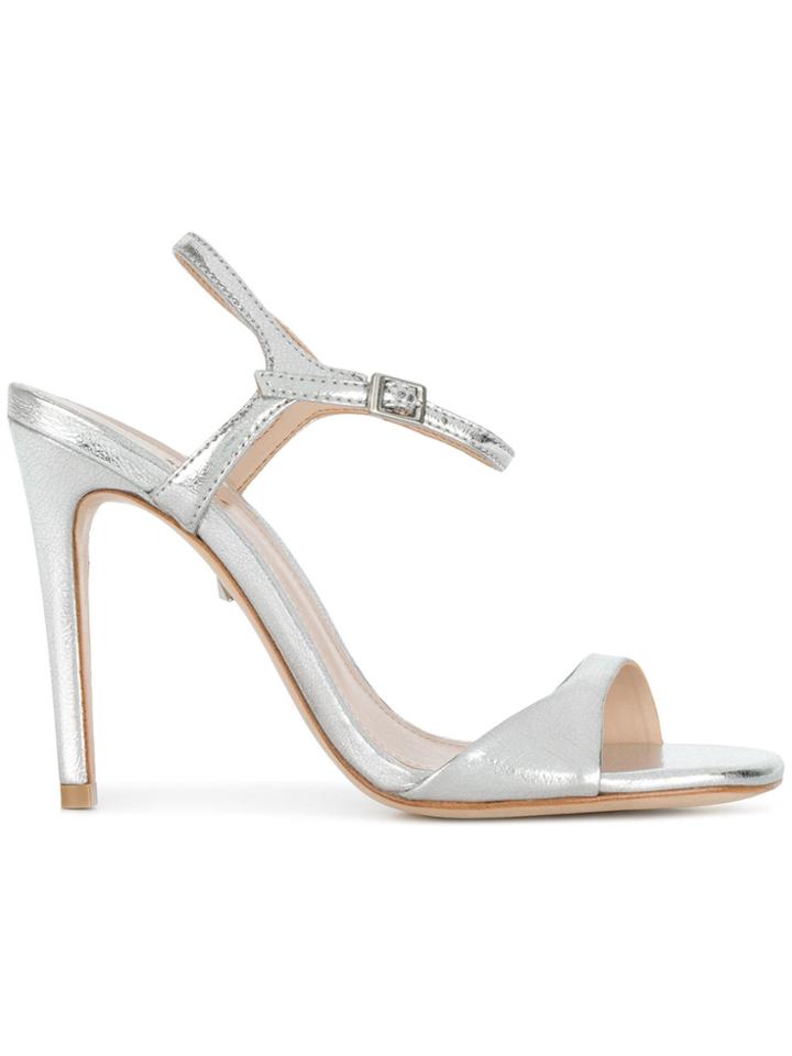 Schutz Open Toe Sandals - Metallic