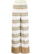 M Missoni Knitted Palazzo Trousers - Neutrals