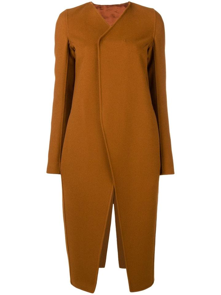 Rick Owens Longline Coat - Brown