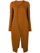 Rick Owens Longline Coat - Brown
