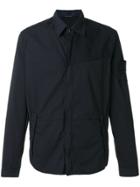 Stone Island Ghost Zip Fastening Over Shirt - Blue