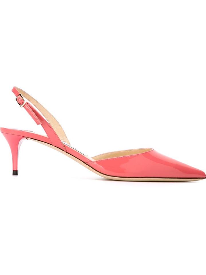 Jimmy Choo Tide Pumps, Women's, Size: 39.5, Pink/purple, Leather/patent Leather