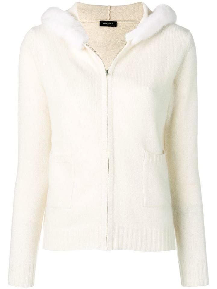 Simonetta Ravizza Hooded Zip Cardigan - White