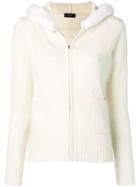 Simonetta Ravizza Hooded Zip Cardigan - White