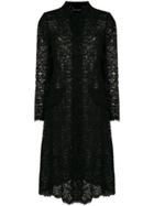 Dolce & Gabbana Lace Shirt Dress - Black