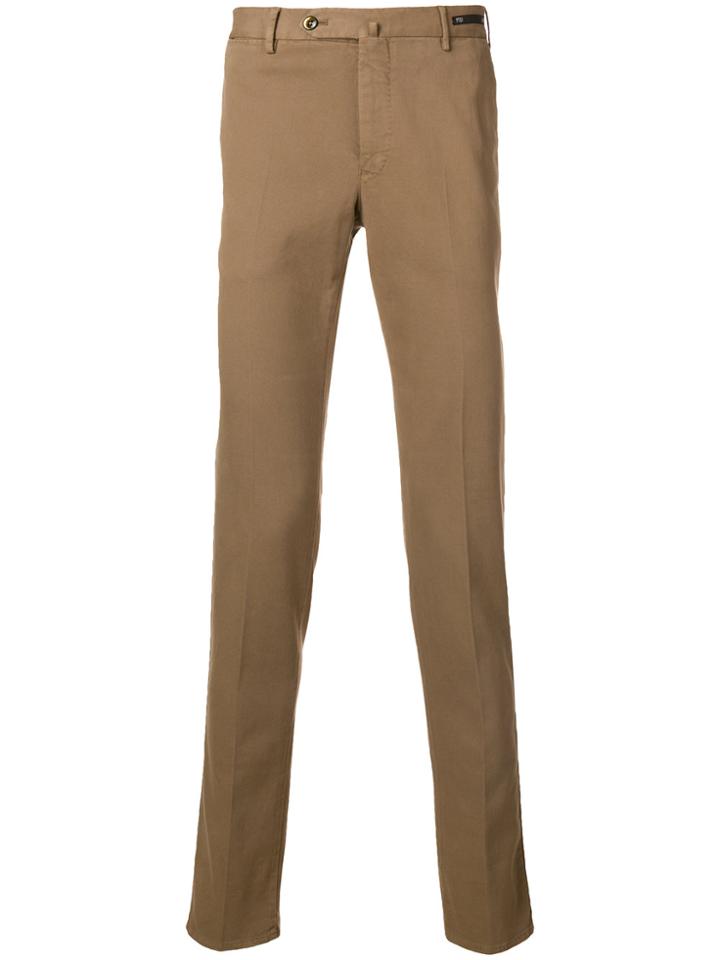 Pt01 Straight Leg Jeans - Brown