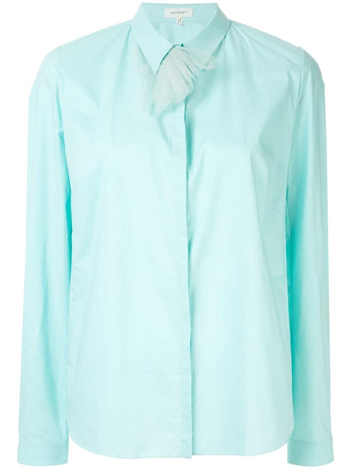 Delpozo Embellished Shirt - Blue