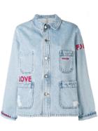 Each X Other Embroidered Denim Jacket - Blue