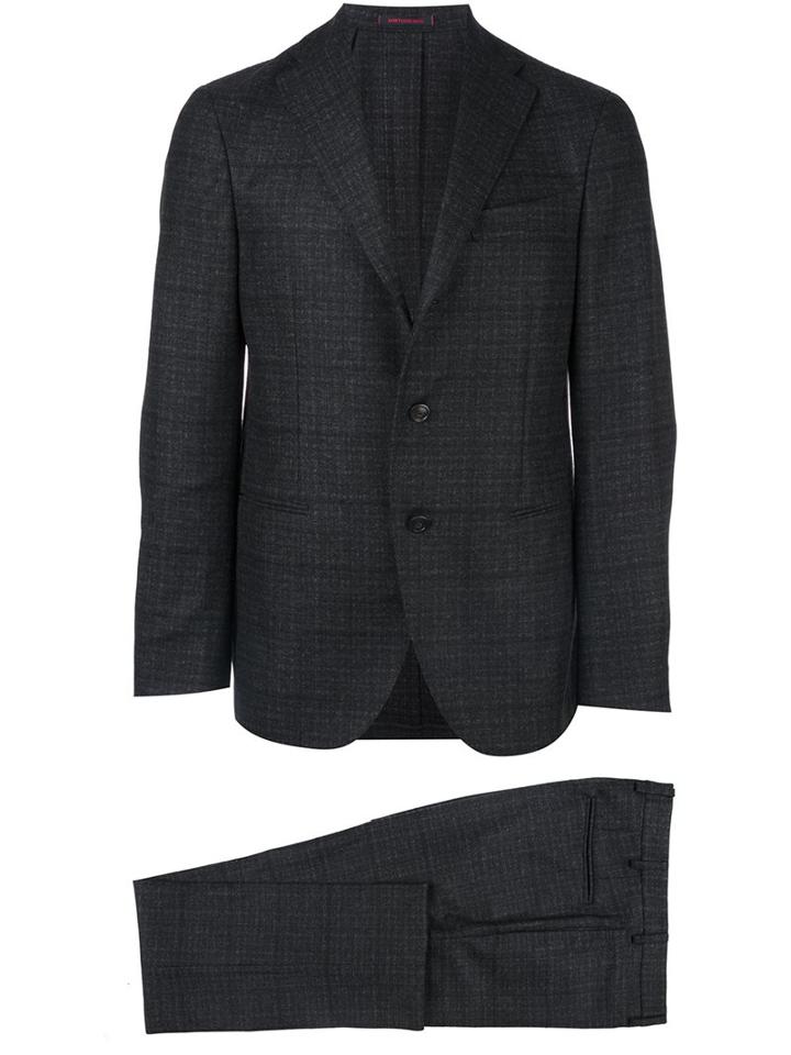 The Gigi 'degas' Suit, Men's, Size: 48, Grey, Cotton/cupro/wool