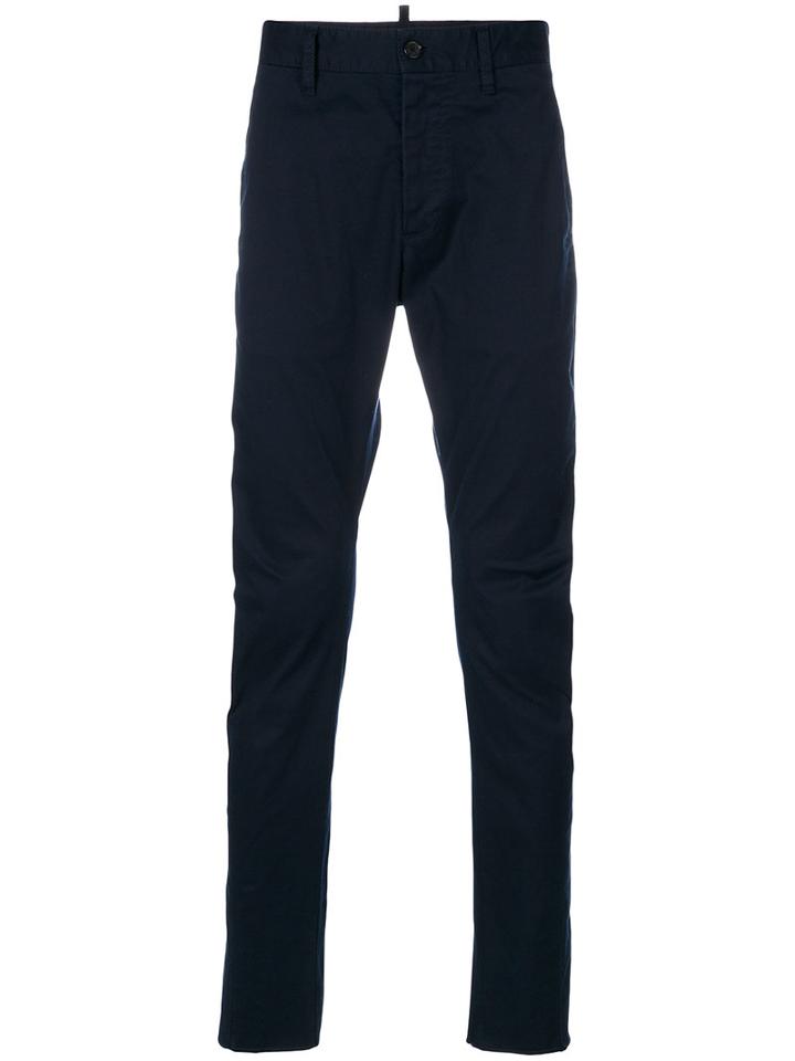 Dsquared2 - Slim-fit Trousers - Men - Cotton/spandex/elastane - 50, Blue, Cotton/spandex/elastane