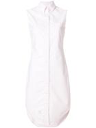 Thom Browne Sleeveless Shirt Dress - Nude & Neutrals