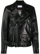 Red Valentino X Poppy's Papercuts Red(v) Hands Embroidery Biker Jacket