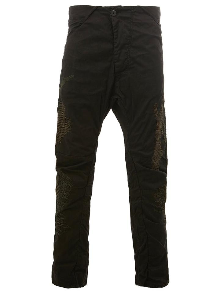 11 By Boris Bidjan Saberi Stitch Detail Straight Leg Trousers