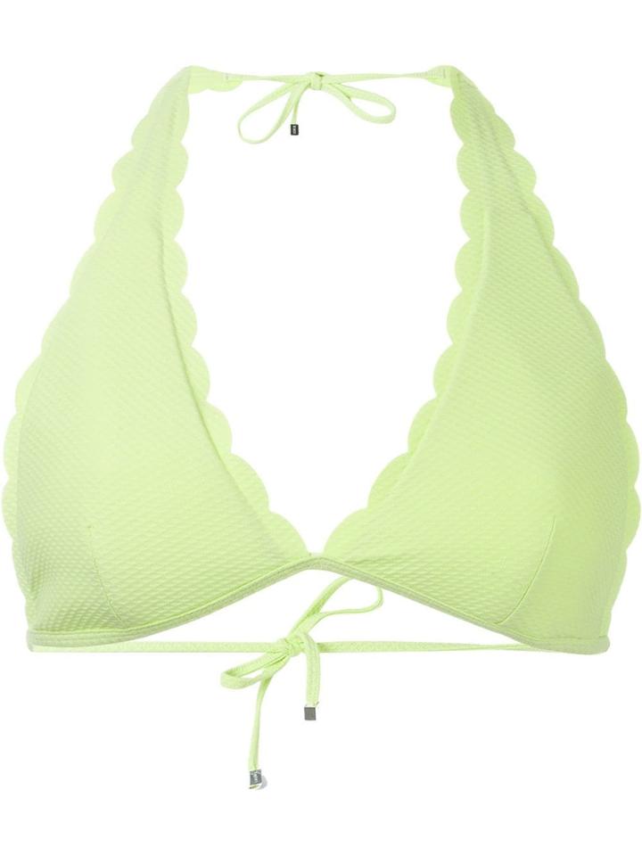 Heidi Klein 'ecuador' Scallop Triangle Top - Green