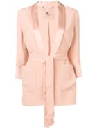 Twin-set Belted Fitted Jacket - Pink