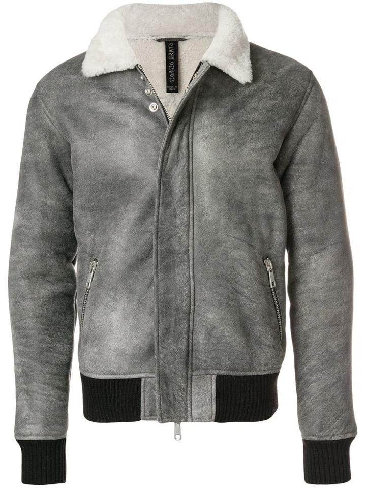 Giorgio Brato Sheepskin Shearling Jacket - Grey