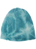 The Elder Statesman Tie Die Print Beanie - Blue