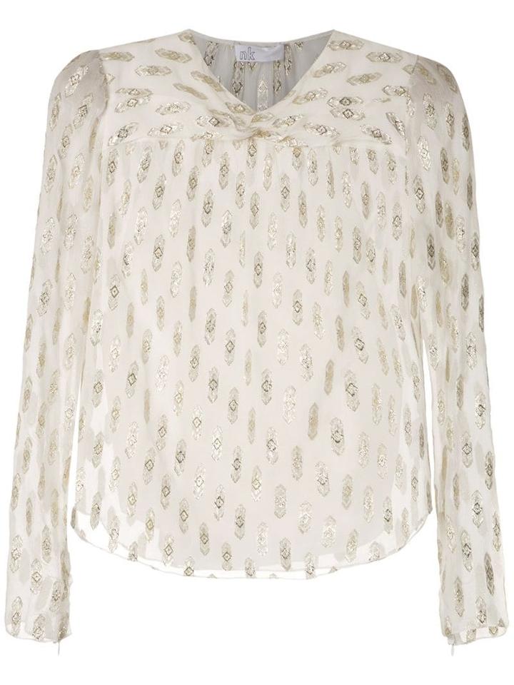 Nk Navajo Debbie Silk Blouse - White