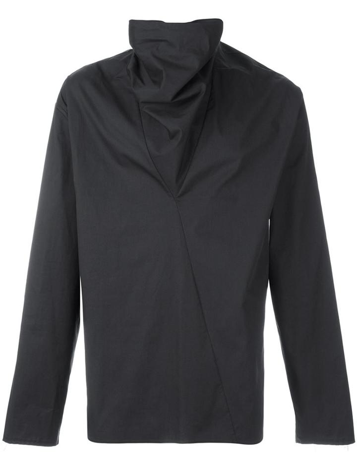 Damir Doma Asymmetric Collar Jacket, Men's, Size: Xs, Grey, Cotton