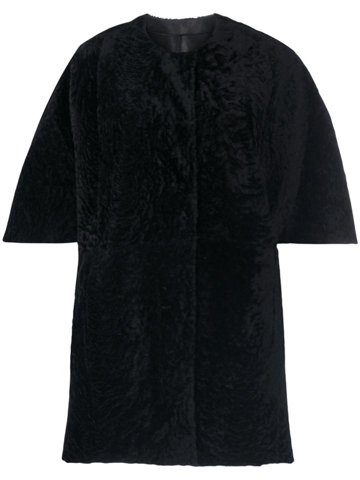 Drome Single Breasted Coat - Black