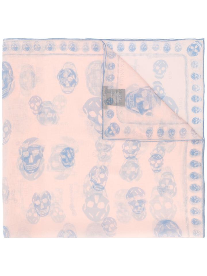Alexander Mcqueen Classic Skull Scarf - Nude & Neutrals