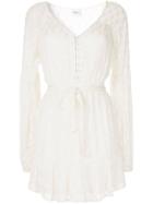 Suboo Lurex Belted Mini Dress - White