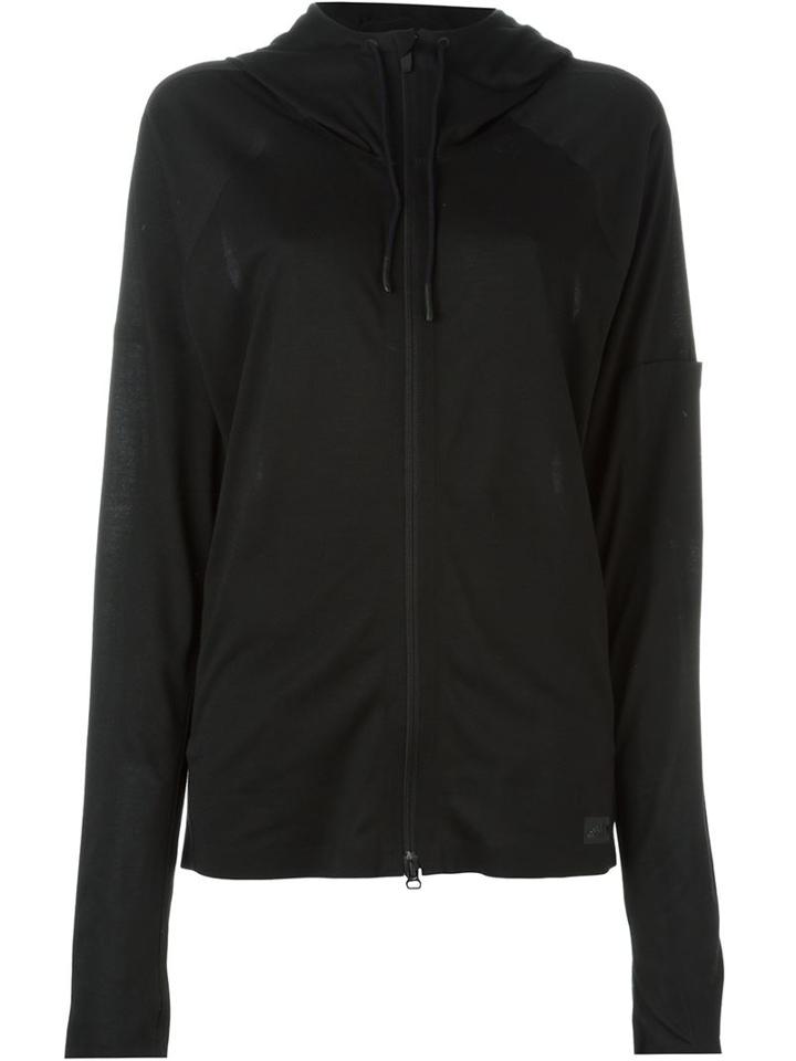 Y-3 Zipped Hoodie, Women's, Size: M, Black, Polyamide
