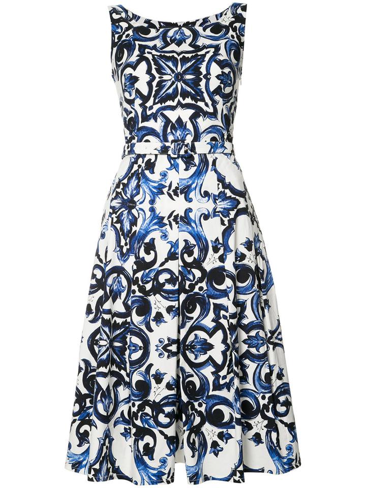 Samantha Sung Penny Dress, Women's, Size: 6, Blue, Cotton/spandex/elastane