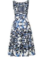 Samantha Sung Penny Dress, Women's, Size: 6, Blue, Cotton/spandex/elastane