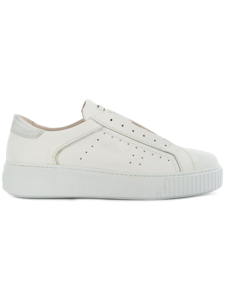 Tosca Blu Sequinned Slip-on Sneakers - White