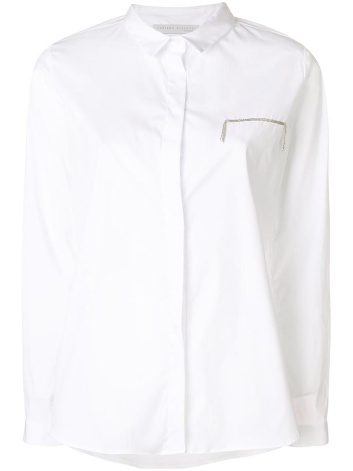 Fabiana Filippi Chain Embellished Shirt - White