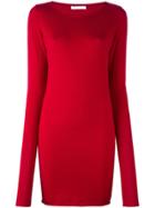 Société Anonyme Long Skinny Pullover Top - Red