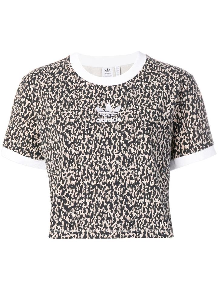 Adidas Leoflage Cropped T-shirt - Neutrals
