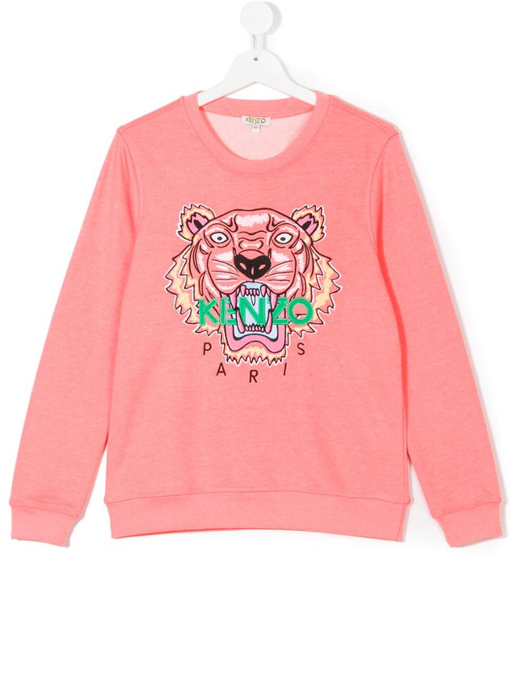 Kenzo Kids Tiger Sweatshirt - Pink & Purple