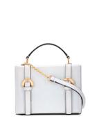 Zac Zac Posen Double-buckle Crossbody Bag - Silver