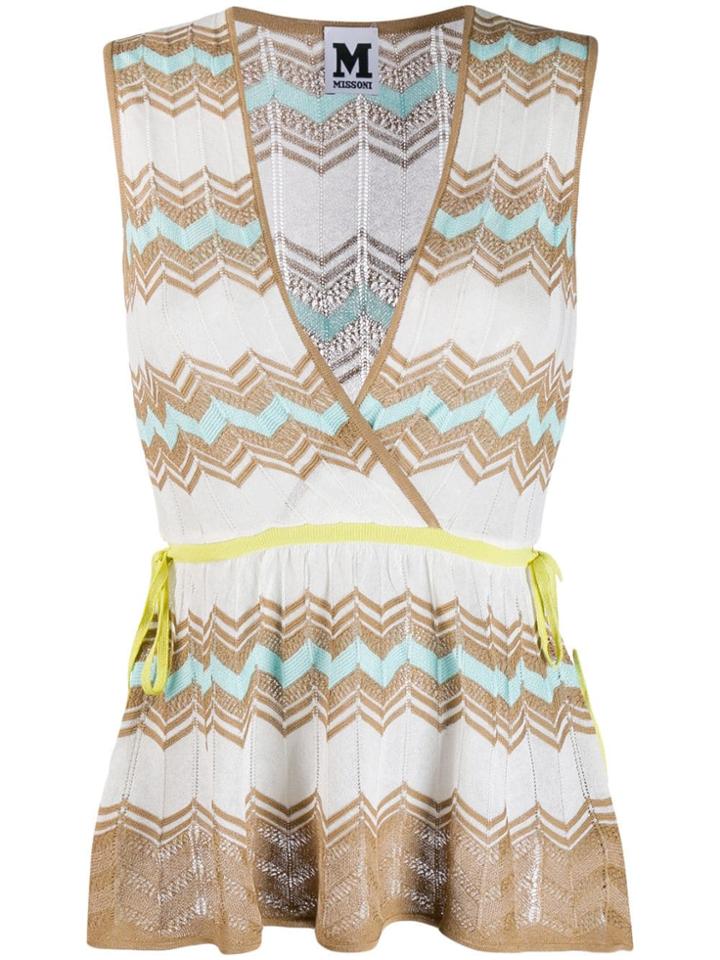 M Missoni Knitted Babydoll Top - Neutrals