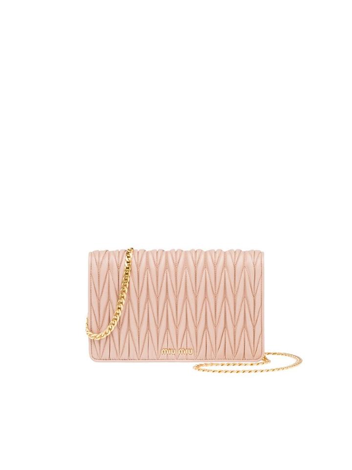 Miu Miu Matelassé Miu Miu Délice Bag - Nude & Neutrals