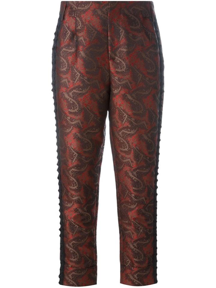 A.f.vandevorst Jacquard Cropped Trousers