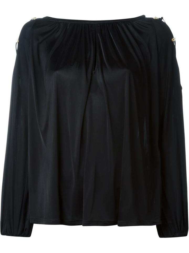 Versace Collection Lace-up Detail Blouse