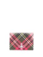 Vivienne Westwood Checked Bifold Wallet - Red