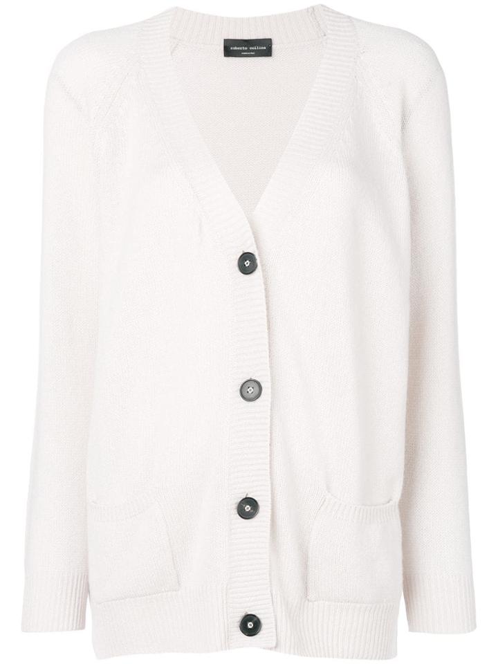 Roberto Collina Cashmere Cardigan - Nude & Neutrals