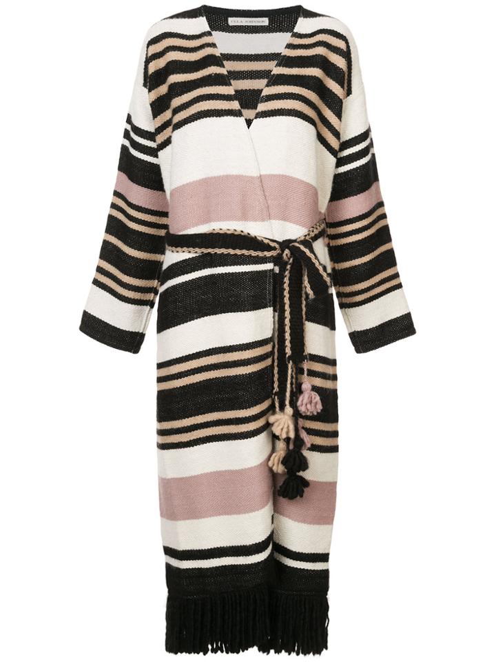 Ulla Johnson Striped Long-line Cardigan - Multicolour