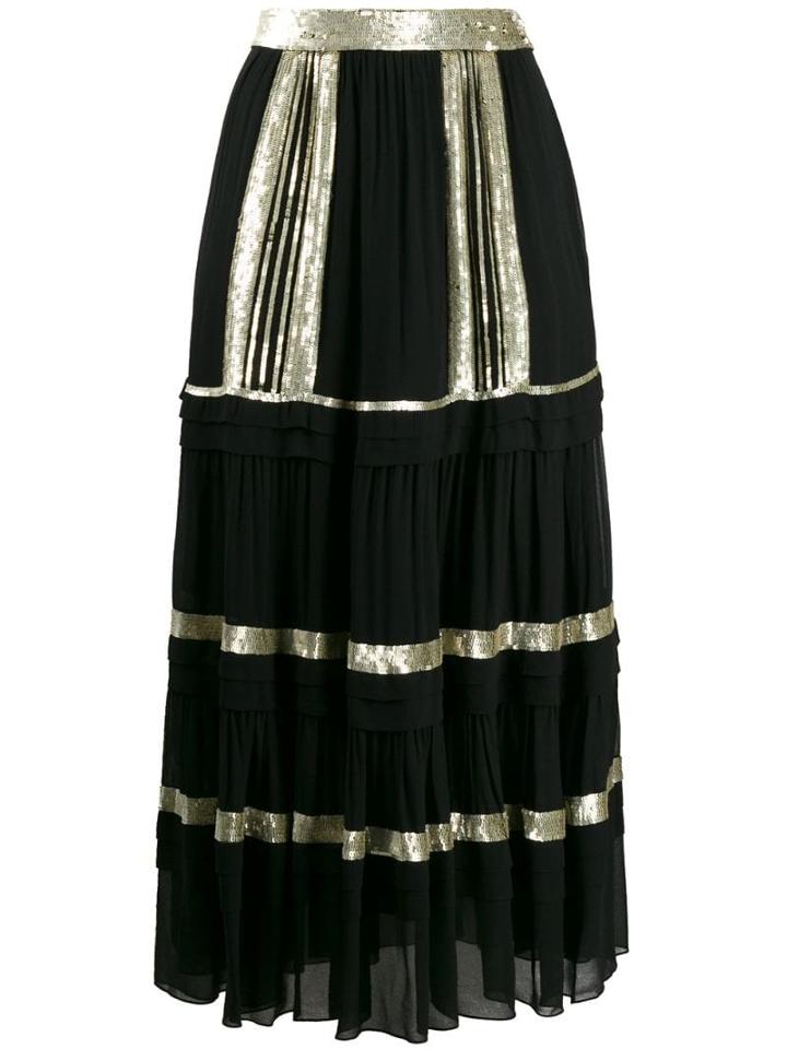 Temperley London Tiered Skirt - Black