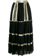 Temperley London Tiered Skirt - Black