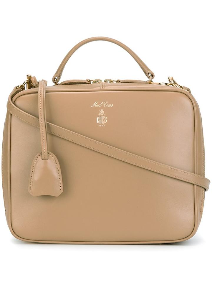 Mark Cross Zipped Tote, Women's, Nude/neutrals