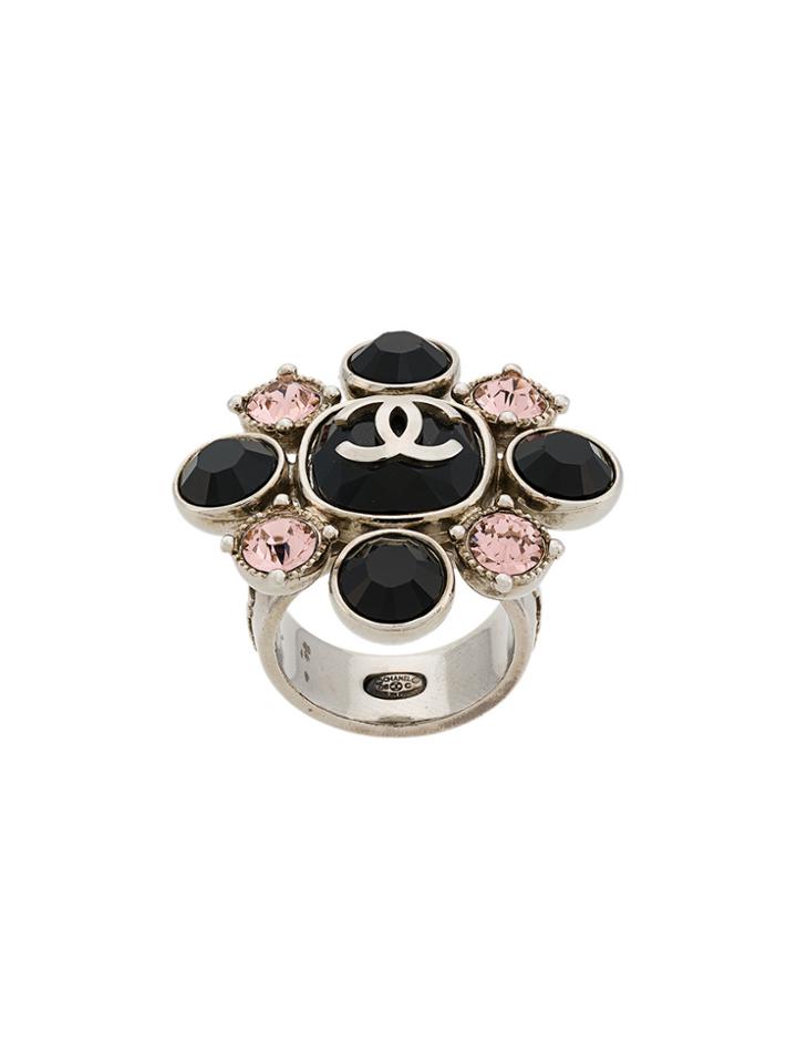 Chanel Vintage Flower Ring - Metallic