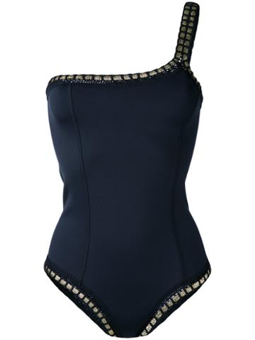 Kiini - Cha Cha One Shoulder Swimsuit - Women - Nylon/polyester/spandex/elastane - S, Black, Nylon/polyester/spandex/elastane